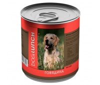 DOG LUNCH д/собак Говядина в желе 750г
