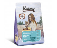 KARMY HYPOALLERGENIC д/кошек утка 0,4кг