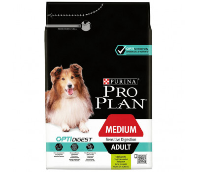PRO PLAN Medium Adult Ягненок/рис 3кг