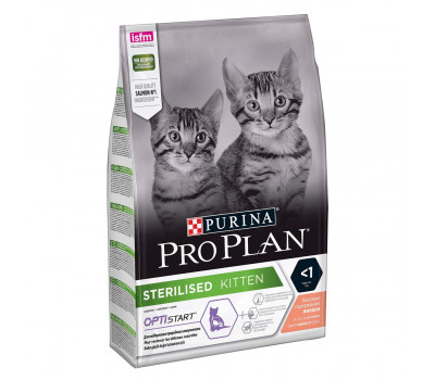 PRO PLAN STERILISED Kitten Лосось 1,5кг