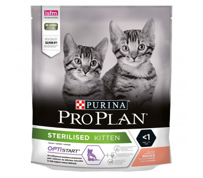 PRO PLAN STERILISED Kitten Лосось 400г