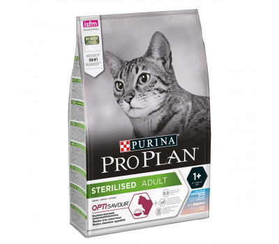PRO PLAN STERILISED Треска/Форель 3кг