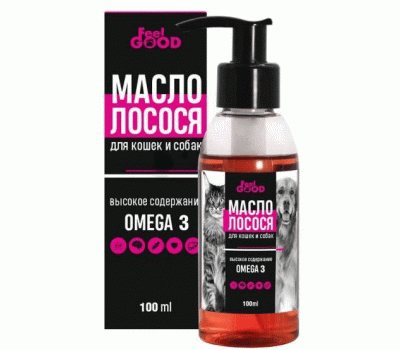 Масло лососевое Омега 3 100мл FeelGOOD