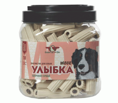 Палочки жевательные д/собак УЛЫБКА Здоровое сердце 1шт GREEN QZIN