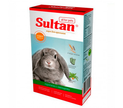 Корм д/кроликов 400г Трапеза с овощами SULTAN